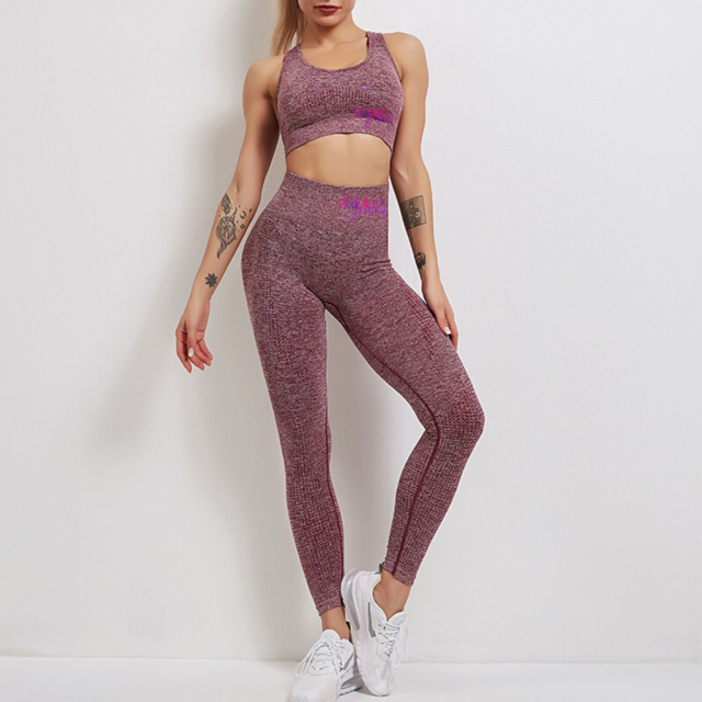 Two Piece Bodied&Snatched Tank Top and Leggings Set Dusty Rose